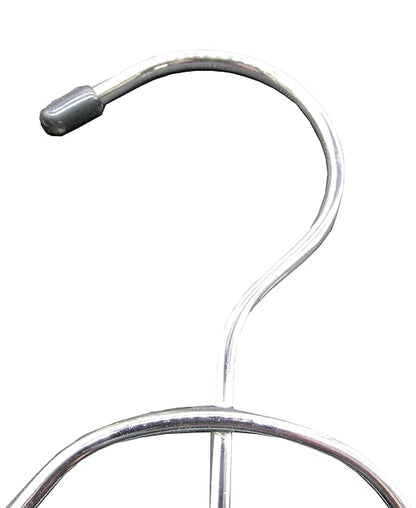 NAHANCO NH4TPH 4-Tier Pant Hanger with Clips for Closet Organization - 3/Pack, Chrome