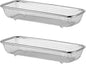 Cabilock Dishwasher Silverware Basket Small Storage Holder for Utensils and Chopsticks 12.20X5.11X2.16 Inch Rustproof Metal Kitchen Organizer Set of 2
