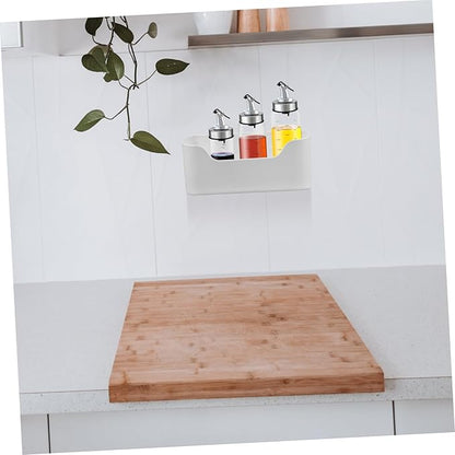 2pcs Wall Mount Kitchen Shelves under Sink Organizer Adhesive Cabinet Door Storage Fridge Drink Organizer
