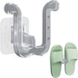 DUDOK Transparent PP Wall Mounted Shoe Hook, Space-Saving, Modern, Non-Drilling, Easy Install, 1 Hook, Bathroom, Door, Living Room