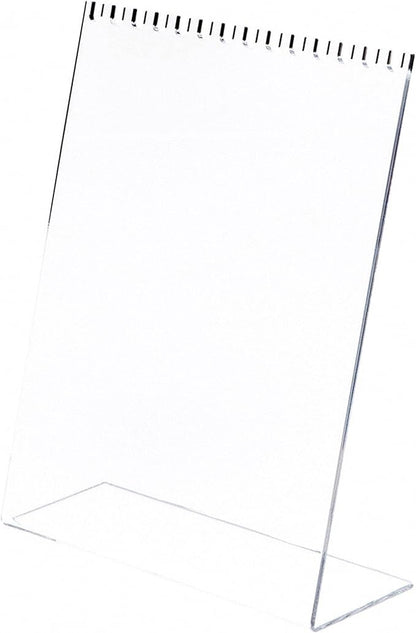 Plymor Clear Acrylic Necklace Display Stand With Top Hooks, 10.625" W x 4" D x 13.5" H