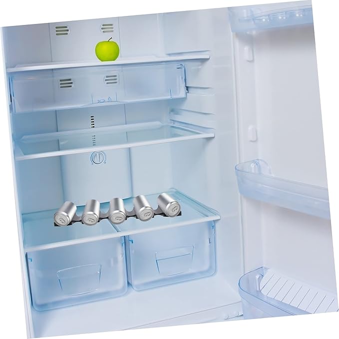 Silicone Beer Mat Refrigerator Organizer Space-Saving Drink Dispenser for Cans Anti-Slip Design Dishwasher Safe for Home Fridges and Parties
