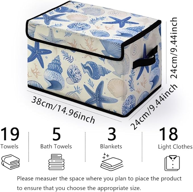 Stackable Clothes Storage Bins with Lids,Closet Organizers Fabric Cat Printing Box for Home and Office,Blanket Clothes Organizers,Under Bed Storage Containers 3 Pack.