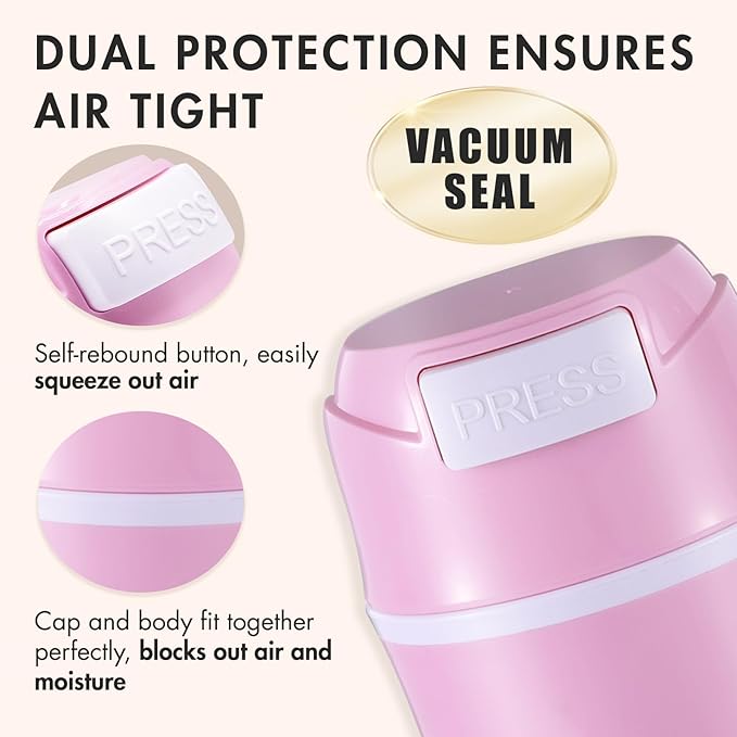 Eyelash Glue Storage Container Tank - Adhesive Jar Stand Makeup Case Cosmetic Storage Tank - Pink