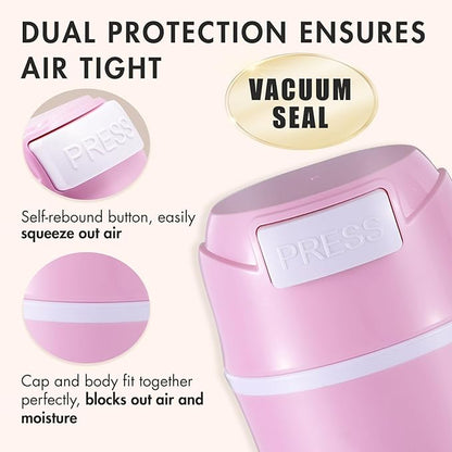 Eyelash Glue Storage Container Tank - Adhesive Jar Stand Makeup Case Cosmetic Storage Tank - Pink