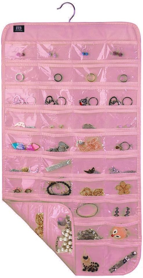 BB Brotrade Hanging Jewelry Organizer,Accessories Organizer,80 Pocket Organizer for Holding Jewelries