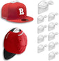 Baseball Hat Holder for Wall (White-10)