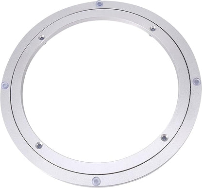 Lazy Susan Bearing, Lazy Susan Hardware Turntable Bearing Lazy Susan Parts Heavy Duty Aluminium Alloy Rotating Bearing Plate Turntable Round Dining Table (10 inches*H8.5MM)