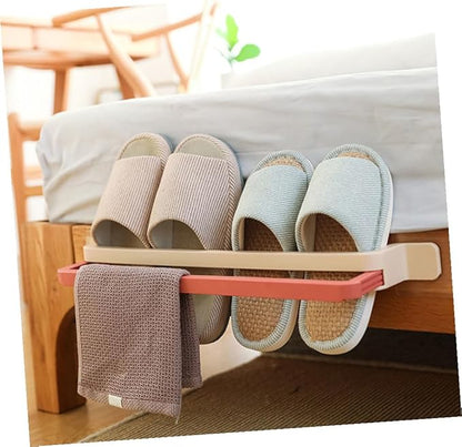 Unomor Slippers Storage Bracket Wall Shoe Organizer Hanging Shoe Holder Bathroom Storage Tool