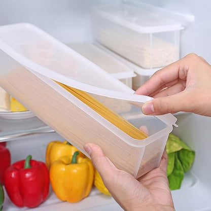 Guardians Pasta Container Noodle Food Storage Spaghetti Keeper Box with White Cover