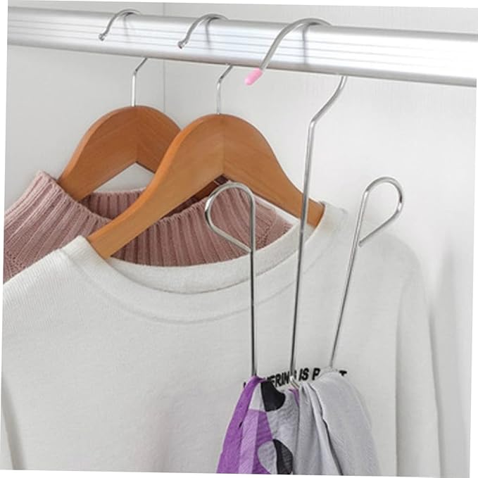2pcs Stainless Steel Shoe Drying Rack Non-Slip Hanging Shoe Organizer for Balcony and Closet Heavy Duty Windproof Design