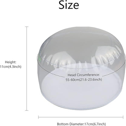 3 pack clear Inflatable tabletop display stand hat rack portable hat holder for multiple wigs hats, helmet, and cap