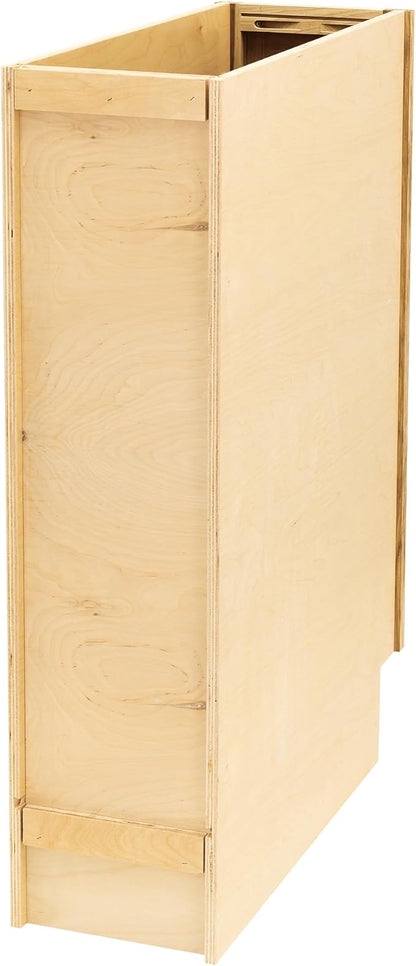 Quicklock RTA (Ready-to-Assemble) | Base Kitchen Cabinets - Shaker Style | Made in America (Rustic Hickory, 9" Wx34.5 Hx24 D Base)