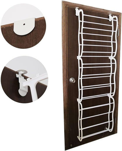 GPCT Over the Door Wall Hanging 36-Pair Shoe Rack. Fits Over Standard-Size Doors, 12 Shelves Design, Holds Sneakers, Heels, Sandals, Low Boots. Shelf Closet Wall Hanging Organizer Storage Shoe Stand