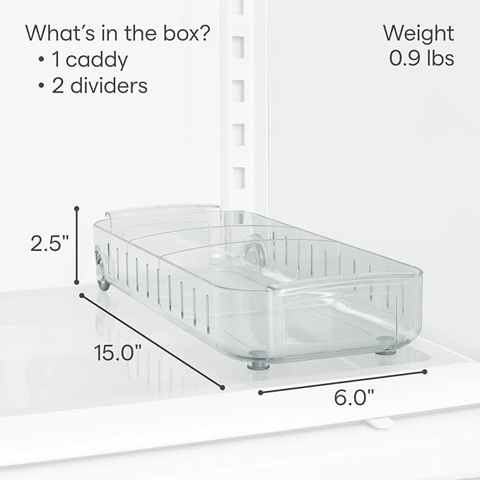 YouCopia RollOut Fridge Caddy, 6" Wide
