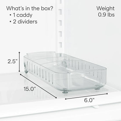 YouCopia RollOut Fridge Caddy, 6" Wide
