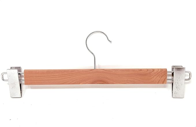 Cedar Elements Heavy Duty Cedar Pant Hangers/Skirt Hangers – 12/Box