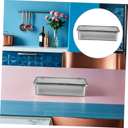2pcs Multi-function Chopsticks Storage Box with Draining Plate Utensil Holder for Home -saving Cutlery Organizer for Spoons Forks Chopsticks