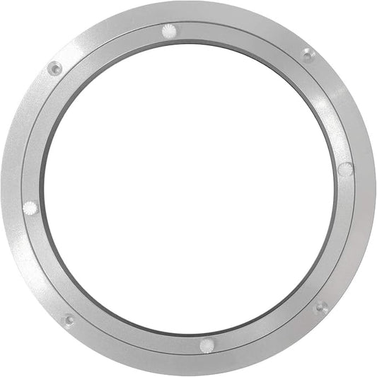 Aluminium Alloy Turntable Bearing Heavy Duty Lazy Susan Metal Rotating Hardware Turntable Bearing Ring Base Only (10 inch)