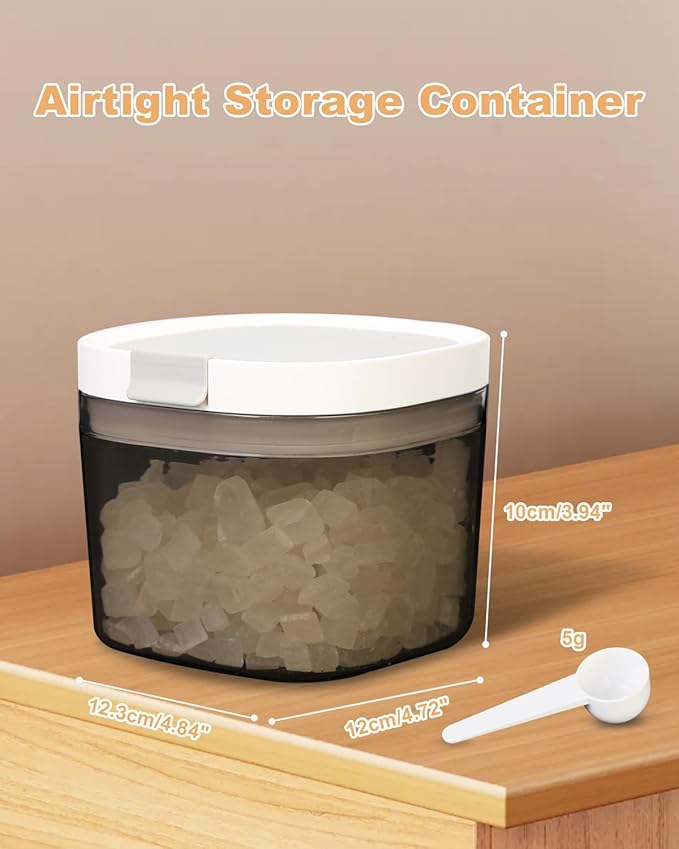 LANGMINGDE Airtight Coffee Storage Container with Magnetic Scoop, 0.7 Qt Coffee Bean and Ground Coffee Canister, Durable, Keeps Coffee Fresh & Dry, Easy to Clean