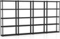 Goplus 5-Tier Metal Shelving Unit, 4 Pack Heavy Duty Wire Storage Rack with Anti-Slip Foot Pads, Height Adjustable Shelves for Warehouse, Kitchen, Living Room, Garage, 12" D x 35.5" W x 72" H