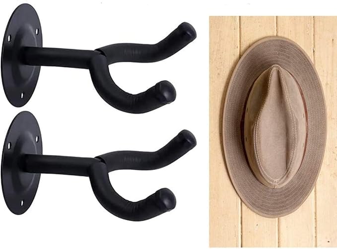Cowboy Hat Rack/Invisible Cowboy Hat Rack for Wall/Hat Organizer/Cowboy Hat Holder Storage Display/Cowboy Hat Dryer Stand/Wall Mount - Suitable for All Kinds of hat Helmets - No Hat, 2-Pcs