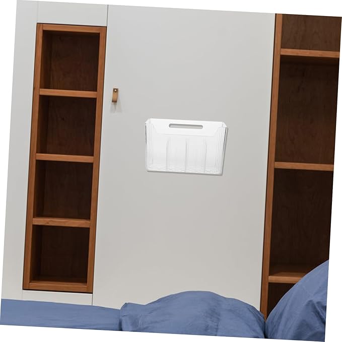 Alipis Adhesive Mount Cabinet Door Organizer Wall-mounted Storage Rack Kitchen Accessories Plastic Organizer