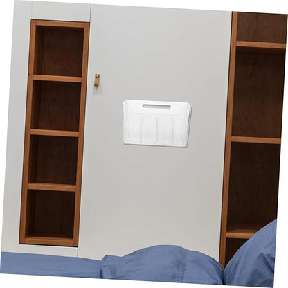 Alipis Adhesive Mount Cabinet Door Organizer Wall-mounted Storage Rack Kitchen Accessories Plastic Organizer