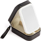 Small Makeup Box with Light-Filling Mirror, Portable Cosmetics Case, LED light Makeup Storage Box (Black)