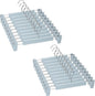 20 Pack Skirt Hangers with Adjustable Anti-Rust Clips for Pants, Skirts, Clothes Hangers, Light Blue