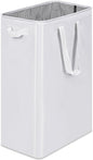 efluky Slim Laundry Basket, Narrow Laundry Hamper with Handles, Collapsible Dirty Clothes Hamper, Tall Laundry Bin for Laundry Room, Dorm and Bedroom, 12.7 Gallons(75L) White
