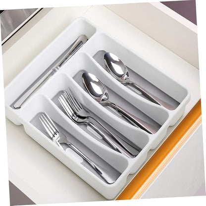 Mikinona 1pc Cutlery Storage Organizer Multi-divided Fork Spoon Tray for Kitchen Drawer Storage to Organize Utensils and Items