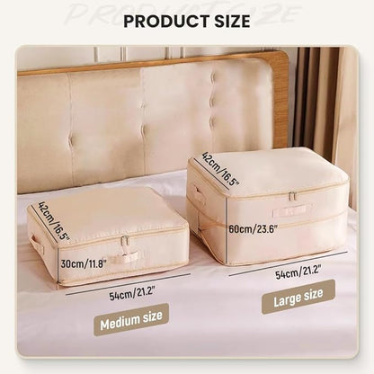 Ultra Space Saving Self Compression Organizer, 2024 New Propositiony Ultra Space Saving Self Compression, Storage Tote for Space Saving Compression Moving Organizer Bags for Blankets (Pink, Medium)