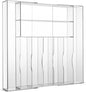 Clear Acrylic Drawer Organizer for Kitchen Utensils and Flatware, Adjustable Silverware Tray with 9 Compartments for Drawers, Office, and Bathroom Storage