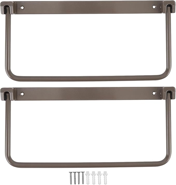 Cyrank Wall Mounted Shoe Storage Rack, Foldable RV Shoe Rack Space Saving Hanging Organizer Aluminum Alloy in Camping RV Travel (Brown)