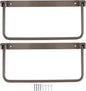 Cyrank Wall Mounted Shoe Storage Rack, Foldable RV Shoe Rack Space Saving Hanging Organizer Aluminum Alloy in Camping RV Travel (Brown)