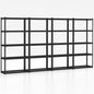 Goplus 5-Tier Metal Shelving Unit, 4 Pack Heavy Duty Wire Storage Rack with Anti-Slip Foot Pads, Height Adjustable Shelves for Warehouse, Kitchen, Living Room, Garage, 15.5" D×35.5" W×72" H