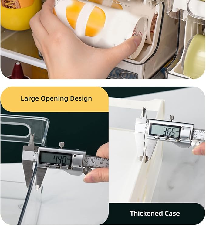 Soda Can Dispenser 2 Tier Soda Can Rack,for Pantry Refrigerator for Pantry Refrigerator (Orange)