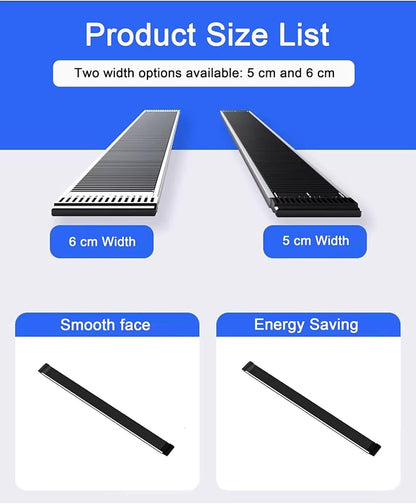2 Pcs Automated Sliding Rails Automatic Can Dispenser and Drink Rack Plastic Water Bottle Rack Bins Adjustable Gliding Soda and Beer Organizer Space Saving(5 x 45.3 cm/2.0 x 17.8 inches)