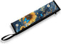 COEQINE Marble Cutlery Flatware Organziers for Straw Spoon Fork Chopsticks Travel Silverware Women Utensil Case With Zipper Daisy Flower Butterfly Themes,Blue Gold Marble Print