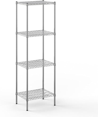 18" Deep x 24" Wide x 74" Height Wire Shelving Kit | 4-Tier | NSF Commercial Storage Rack Unit
