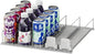 Automatic Fridge Drink Organizer, Soda Can Dispenser for Refrigerator, Spring-Loaded Beverage Holder Rack (1 Row)