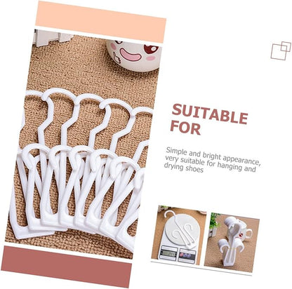 Cabilock 100pcs Shoe Hangers for Household Use Hooks for Drying and Displaying Shoes for Closet Organization and Home