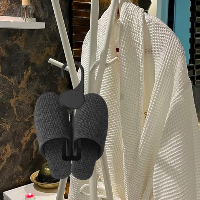 MAGICLULU 30Pcs Shoe Hanger Hooks 7.08X3.54In Slipper Drying Rack Hanging Shoe Organizer for Closet Entryway Storage Plastic Display Hangers