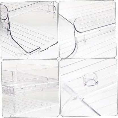 KICHOUSE Refrigerator Beverage Storage Rack Can Holder for Organizing Drinks Space-saving Rolling Dispenser for Home Apartment Rvs and