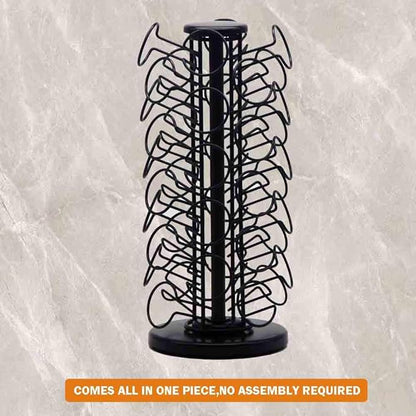 BLACKSMITH FAMILY K Cup Holders,K Cup Holder, K Cups Holder,K Cup Carousel, Coffee Pods Holder Storage Organizer Stand,No Assembly Required,Black (Holds 40 Pods/Heavy Duty Base)