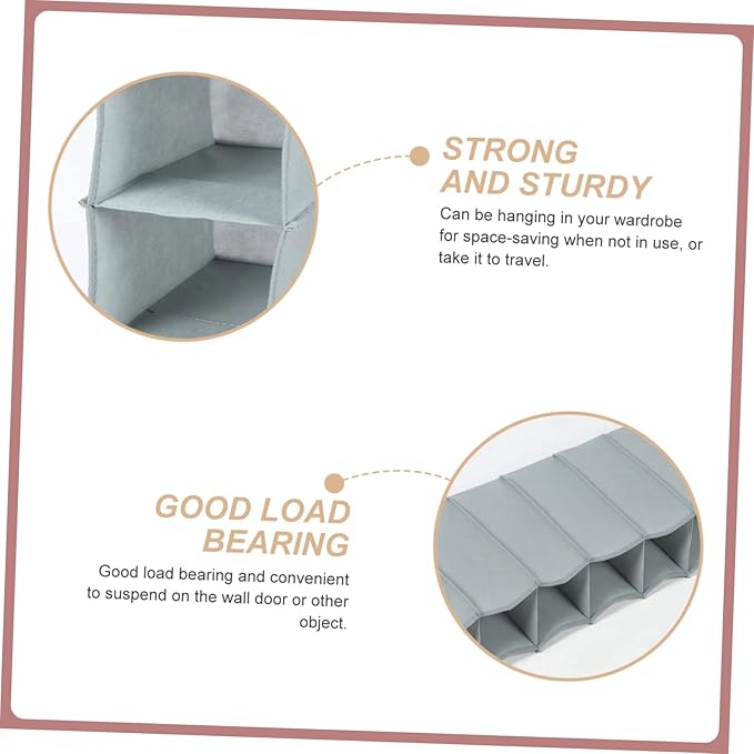 Multi-layer Foldable Shoe Rack Organizer for Closet Compact Hanging Storage Bag for Bedroom Living Room Bathroom and Laundry Room Space-saving Design for Easy Access