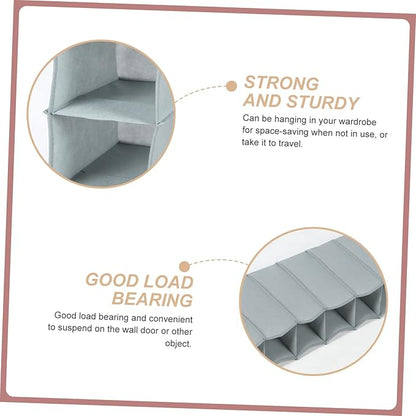 Multi-layer Foldable Shoe Rack Organizer for Closet Compact Hanging Storage Bag for Bedroom Living Room Bathroom and Laundry Room Space-saving Design for Easy Access