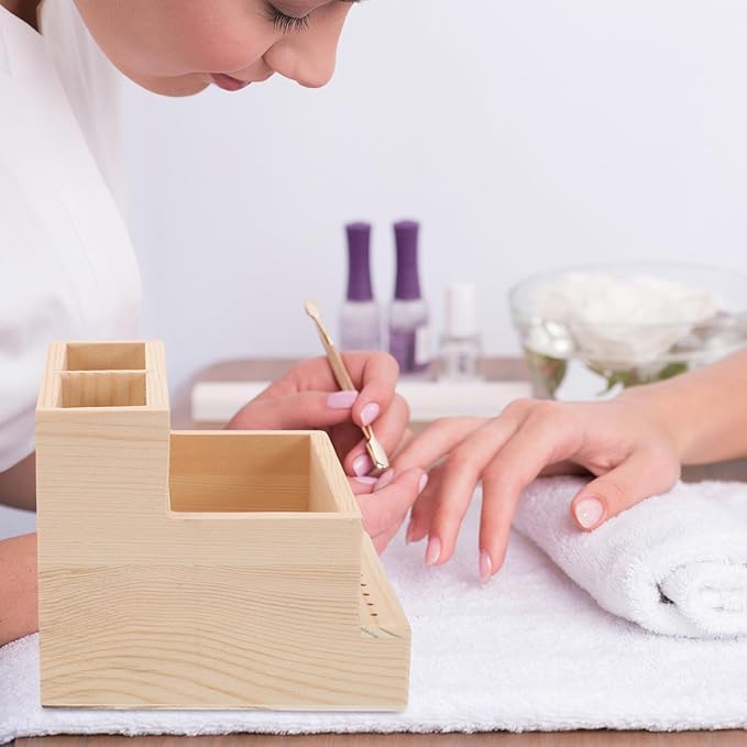 Nail Drill Bits Stand Manicure Drill Box Manicure Tools Holder Nail Drill Bit Case Nail Tech Supply