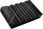WeDoDecor Real Matte Black Marble Soap Dish for Bathroom Sink & Shower Stone Tray Small Unique Bar Soap Holder with Draining | Non-Slip, Luxury Bath Room Accessories